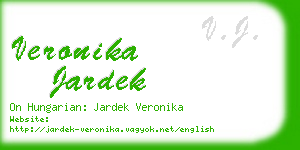 veronika jardek business card